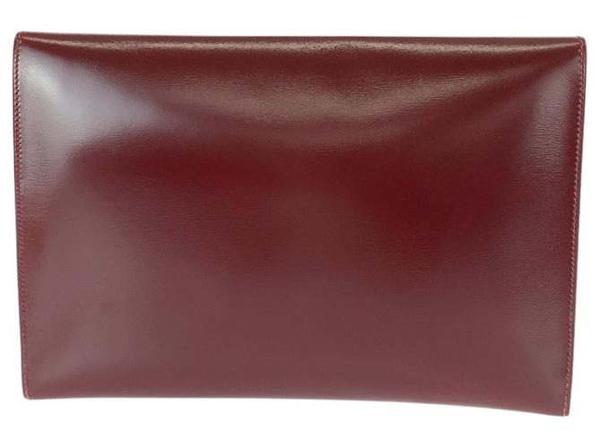 Pochette Rio Vintage di Hermès in Rosso Vino - vista 2