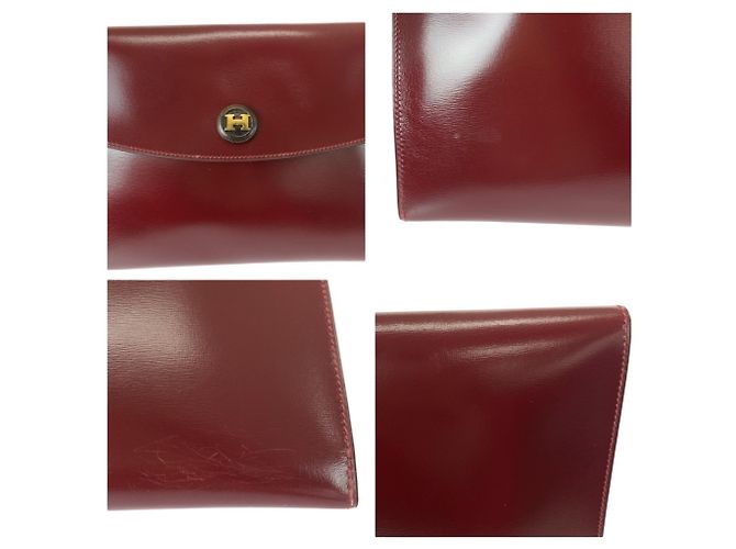 Pochette Rio Vintage di Hermès in Rosso Vino - vista 5