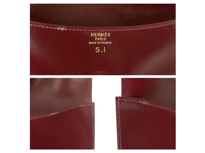 Pochette Rio Vintage di Hermès in Rosso Vino - vista 6