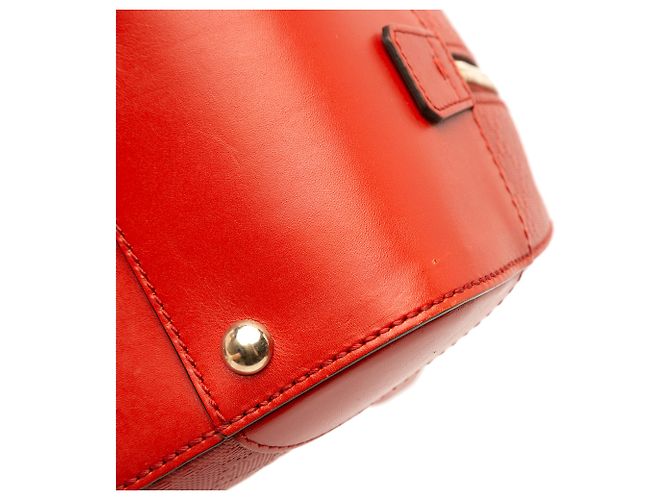 Borsa a tracolla in pelle lucida rossa Diamante Gucci Rosso - vista 11