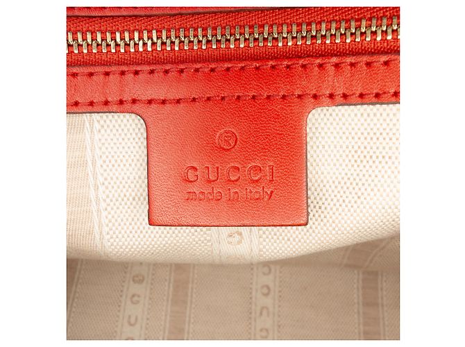 Borsa a tracolla in pelle lucida rossa Diamante Gucci Rosso - vista 5
