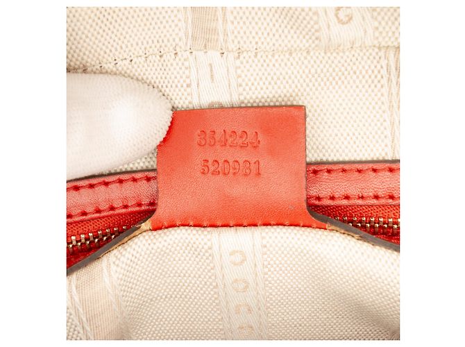 Borsa a tracolla in pelle lucida rossa Diamante Gucci Rosso - vista 6