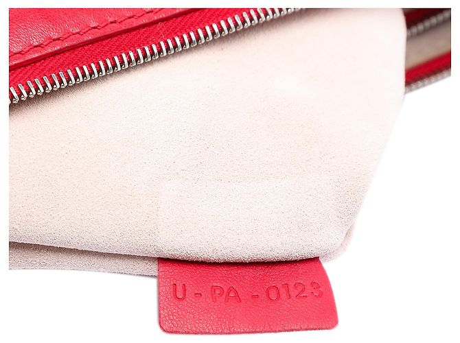 Céline Borsa a Spalla Soft Trio in Pelle di Agnello Rossa Celine Rosso - vista 6