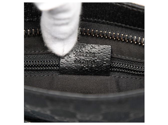 Borsa a tracolla in tela GG nera di Gucci Nero - vista 6