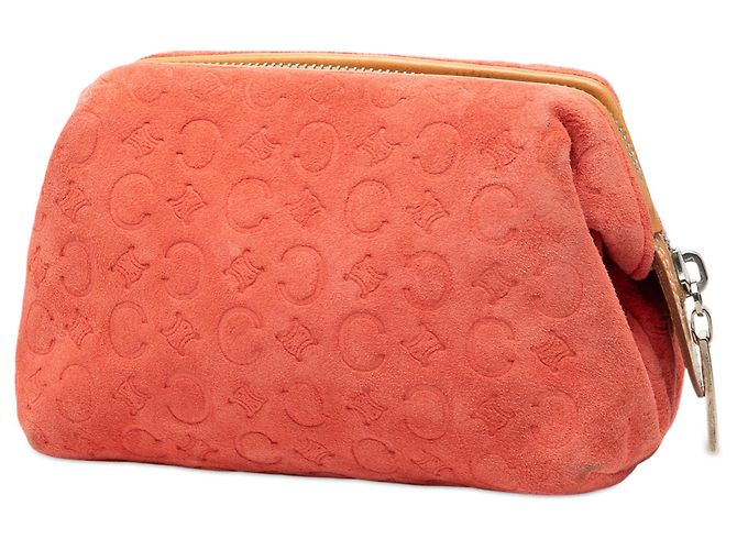Céline Bolso de Suede Macadam Celine Naranja C - vista 2