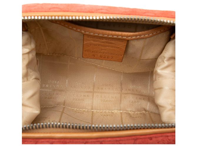 Céline Bolso de Suede Macadam Celine Naranja C - vista 4