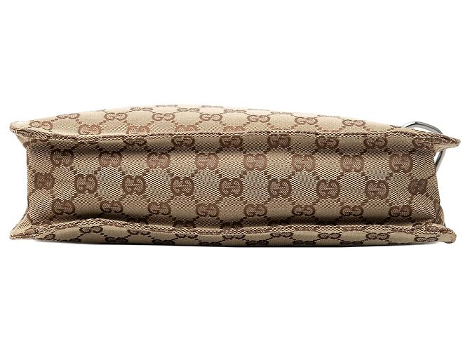 Crossbody Gucci in tela GG marrone Eclipse Beige - vista 3