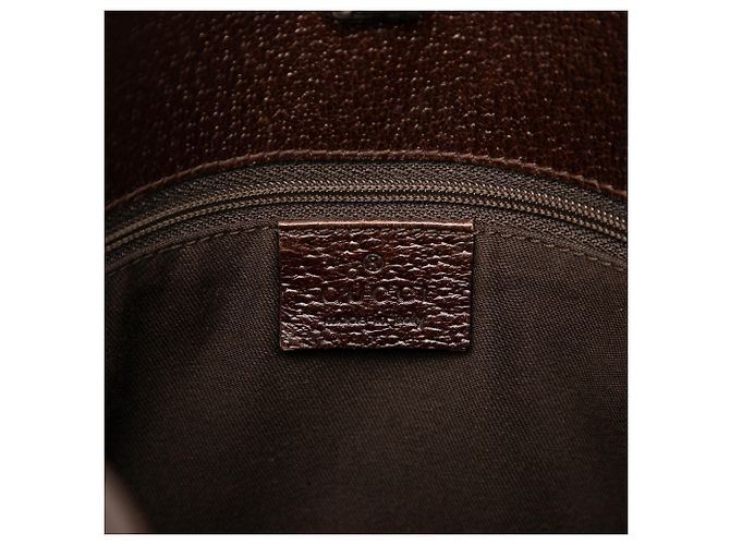 Crossbody Gucci in tela GG marrone Eclipse Beige - vista 5