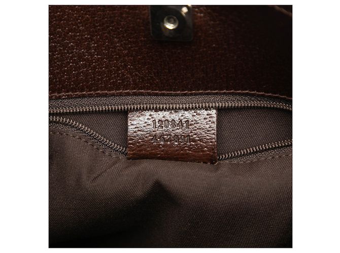 Crossbody Gucci in tela GG marrone Eclipse Beige - vista 6