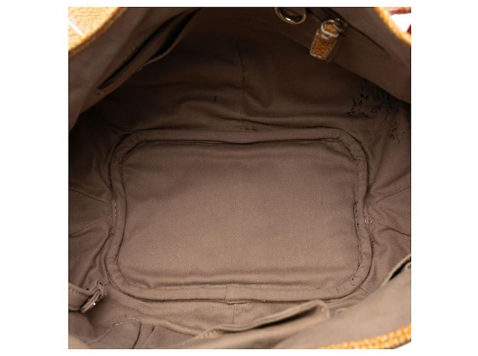 Céline Hobo Bittersweet in Denim Macadam Rosso di Celine - vista 4