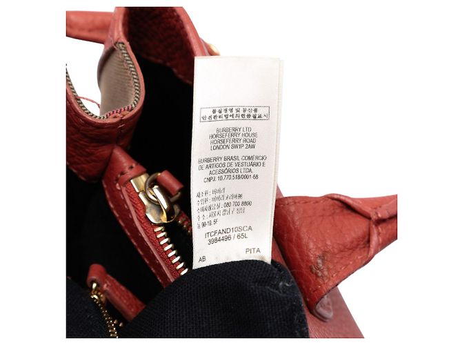 Burberry Pink Medium Leder und House Check Canvas Banner Satchel - Ansicht 5