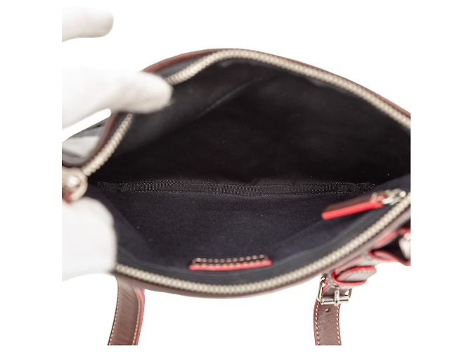 LOEWE Borsa a tracolla in tela nera con anagramma Nero - vista 4