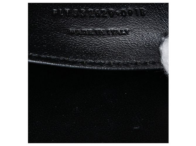 Cruzada Sulpice de cuero blanco mediano con monograma Saint Laurent - vista 5