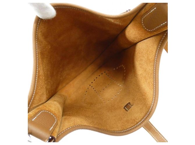 Borsa a Spalla Hermès Evelyn 3 PM D'oro - vista 6