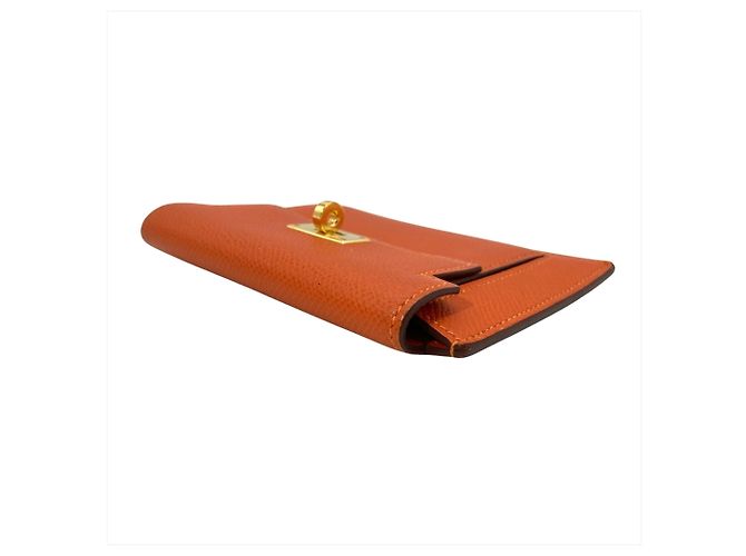 Billetera compacta Kelly de Hermès / Estuche para monedas Naranja - vista 3