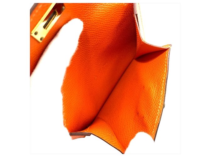 Billetera compacta Kelly de Hermès / Estuche para monedas Naranja - vista 5