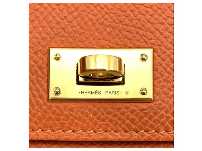 Billetera compacta Kelly de Hermès / Estuche para monedas Naranja - vista 7
