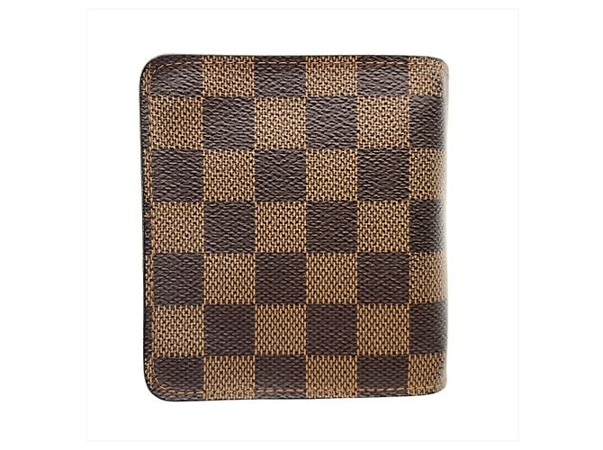 Louis Vuitton Compact Zip Bifold Geldbörse Damier Ebene N61668 Braun - Ansicht 2