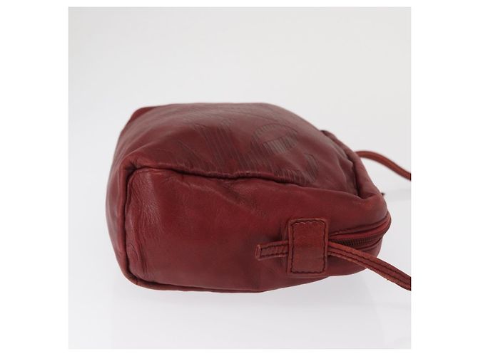 Loewe Vintage Schultertasche aus Leder Rot - Ansicht 3