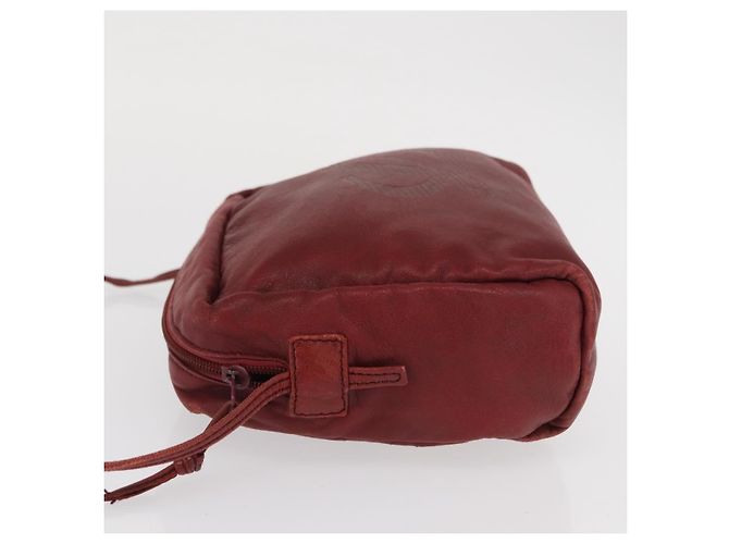 Loewe Vintage Schultertasche aus Leder Rot - Ansicht 4