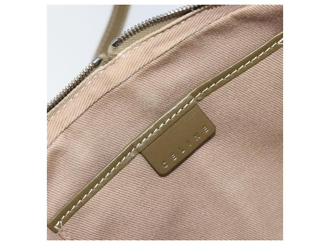 Céline Borsa a spalla Celine C Macadam in tela Cachi - vista 6