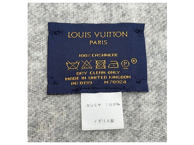 Stola in cashmere nero Monogram Louis Vuitton - vista 7