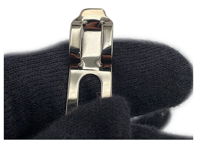 Fermaglio in nastro Coco Mark di Chanel in nero - vista 6