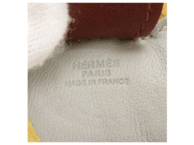 Portachiavi Hermès Rodeo PM Anjou Rosso Blu - vista 3