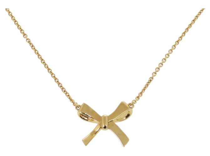 Pendente collana in nastro placcato oro Fendi D'oro - vista 2