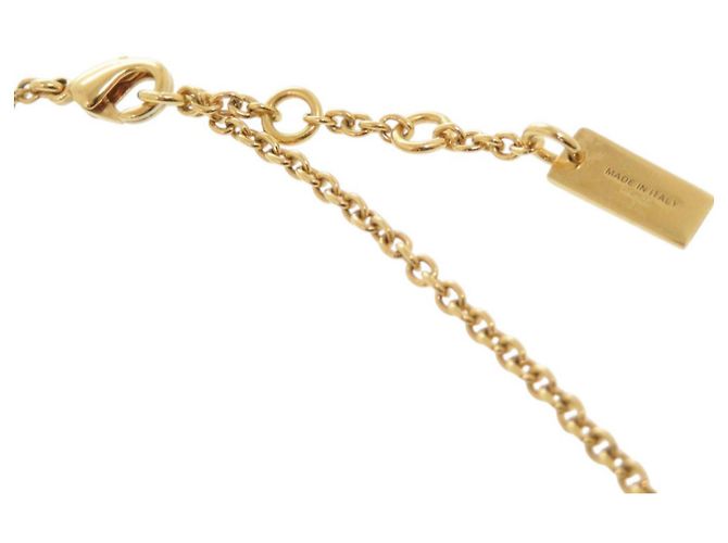 Pendente collana in nastro placcato oro Fendi D'oro - vista 4