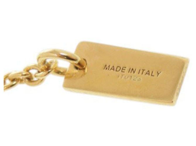 Pendente collana in nastro placcato oro Fendi D'oro - vista 5