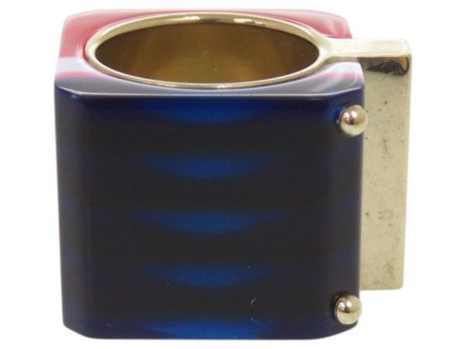 Anello Larghezza Sorbet Christian Dior Rosso Blu D'oro - vista 4