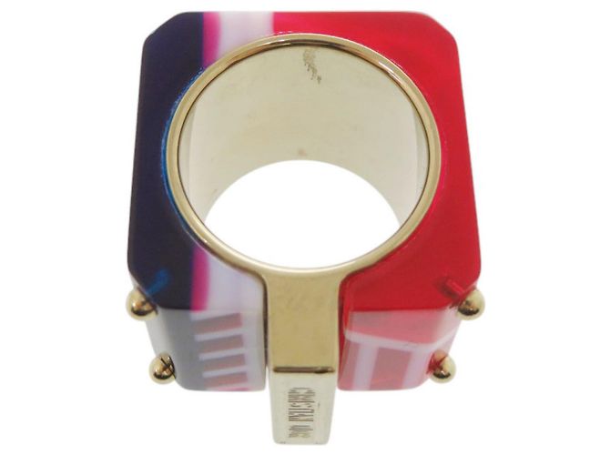Anello Larghezza Sorbet Christian Dior Rosso Blu D'oro - vista 5