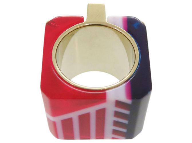 Anello Larghezza Sorbet Christian Dior Rosso Blu D'oro - vista 6