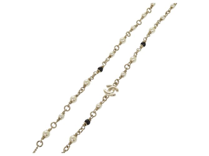 Collana in strass placcata oro Chanel D'oro - vista 7