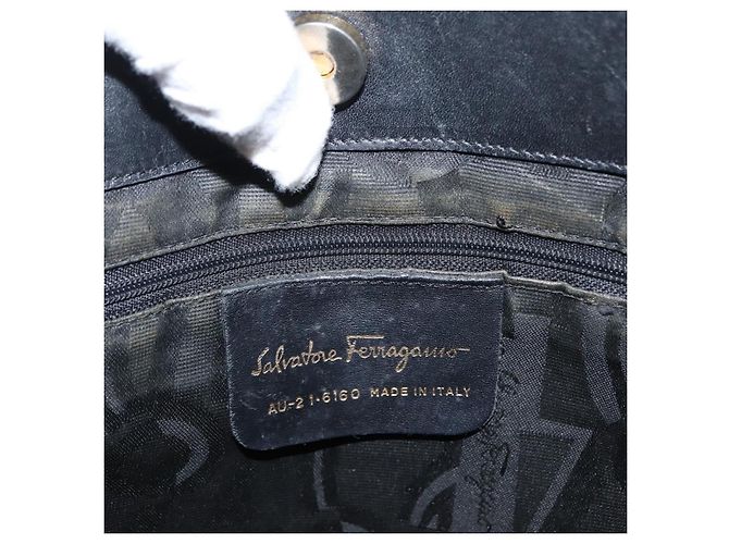 Borsa Vala in tela Salvatore Ferragamo Nero - vista 6