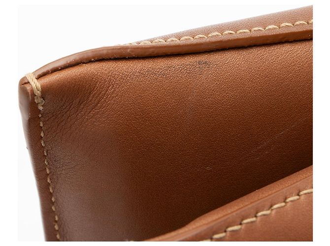 Borsa a Spalla Liane in Pelle di Vitello Saint Laurent Marrone - vista 10