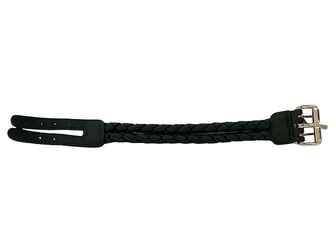Bracciale in pelle Bottega Veneta Nero - vista 7