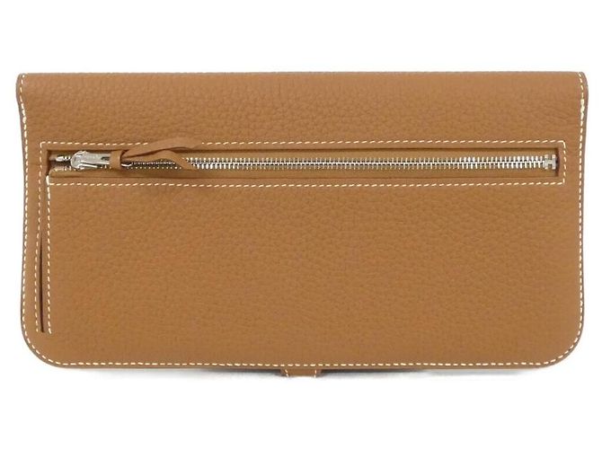 Hermès Dogon Long Togo Long Wallet Golden Metallic - view 2