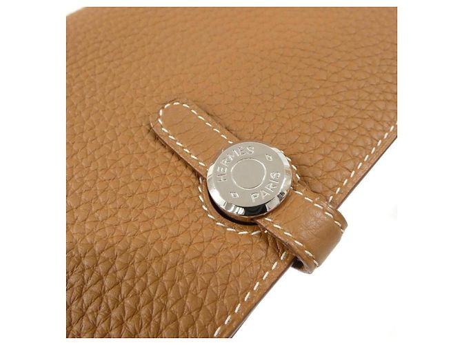 Hermès Dogon Long Togo Long Wallet Golden Metallic - view 4