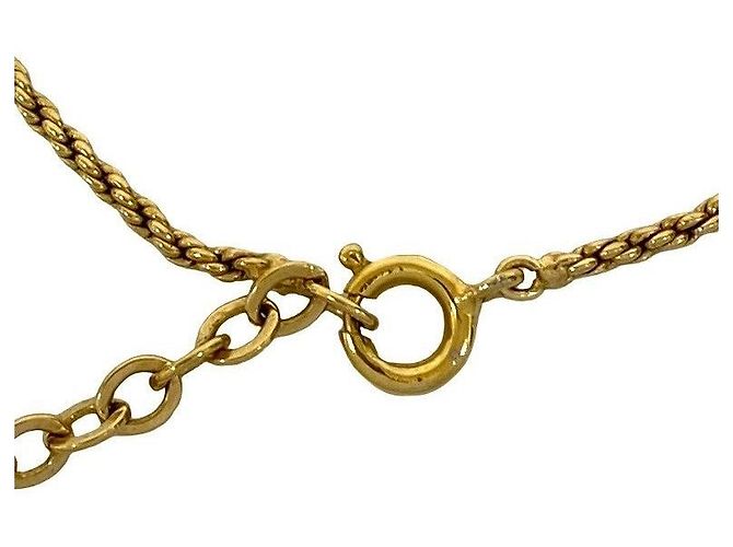 Collana con motivo a cuore logo Christian Dior D'oro Metallico - vista 4