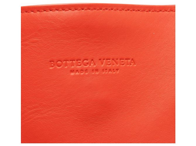 Borsa a secchiello in pelle nappa Bottega Veneta Rosso - vista 8