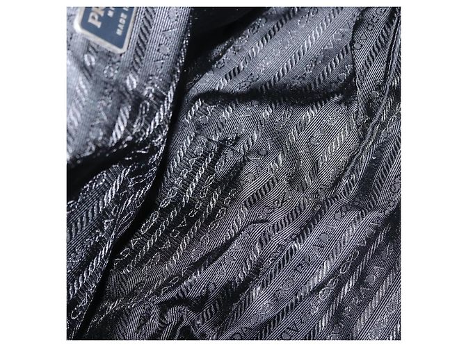 Prada Vintage Zip-Handtasche aus Tessuto Schwarz - Ansicht 5