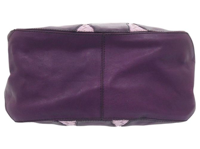 Borsa hobo in pelle Bottega Veneta Nero Porpora - vista 3