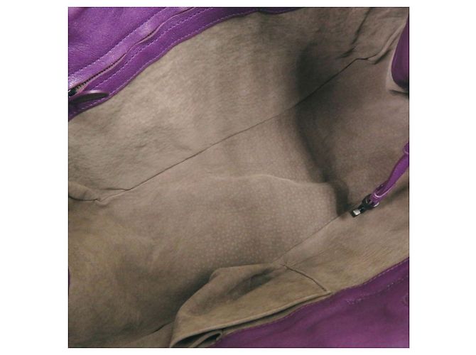 Borsa hobo in pelle Bottega Veneta Nero Porpora - vista 5