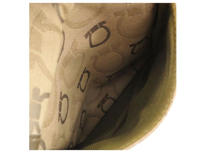 Borsa a tracolla in tela Gancini di Salvatore Ferragamo Beige - vista 6