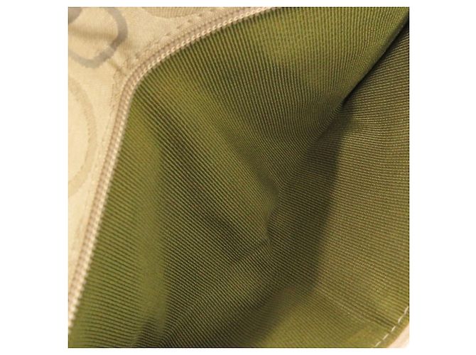 Borsa a tracolla in tela Gancini di Salvatore Ferragamo Beige - vista 7