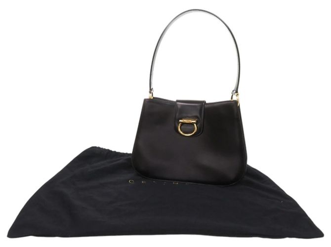 Céline Borsa a spalla in pelle nera Celine Nero - vista 2