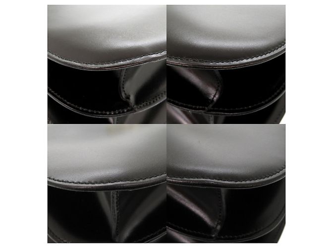 Céline Borsa a spalla in pelle nera Celine Nero - vista 5