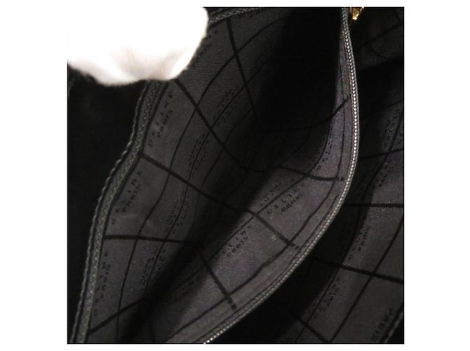Céline Borsa a spalla in pelle nera Celine Nero - vista 7